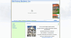 Desktop Screenshot of oldcolonybuilders.com