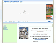Tablet Screenshot of oldcolonybuilders.com